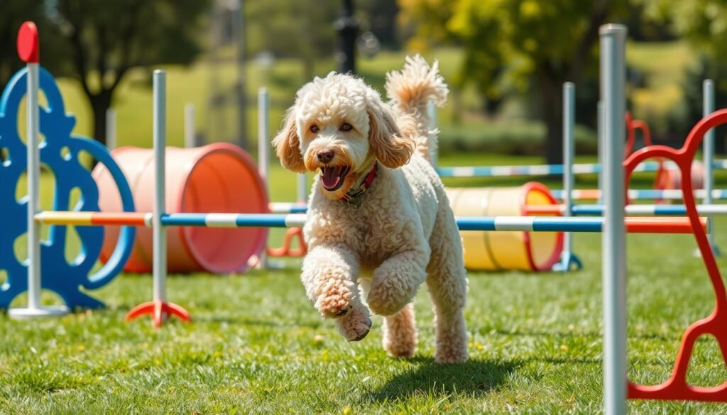 Poodle agility